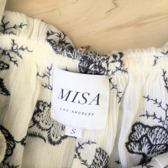 Revolve Misa Los Angeles Kaia Embroidered Top s - Picture 6 of 11